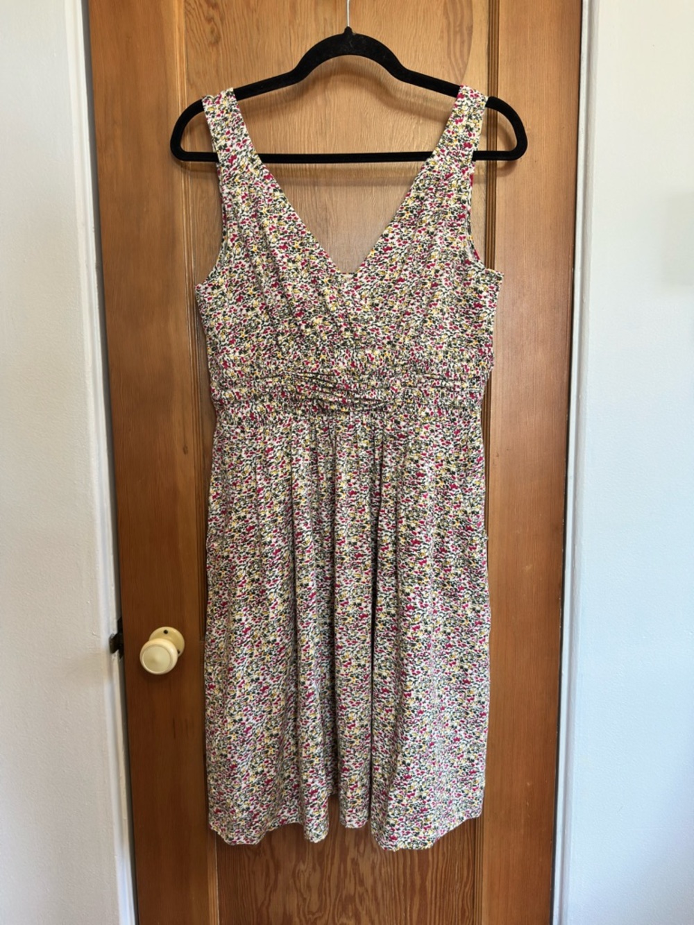 sundance palm canyon fit & flare floral sleeveless dress